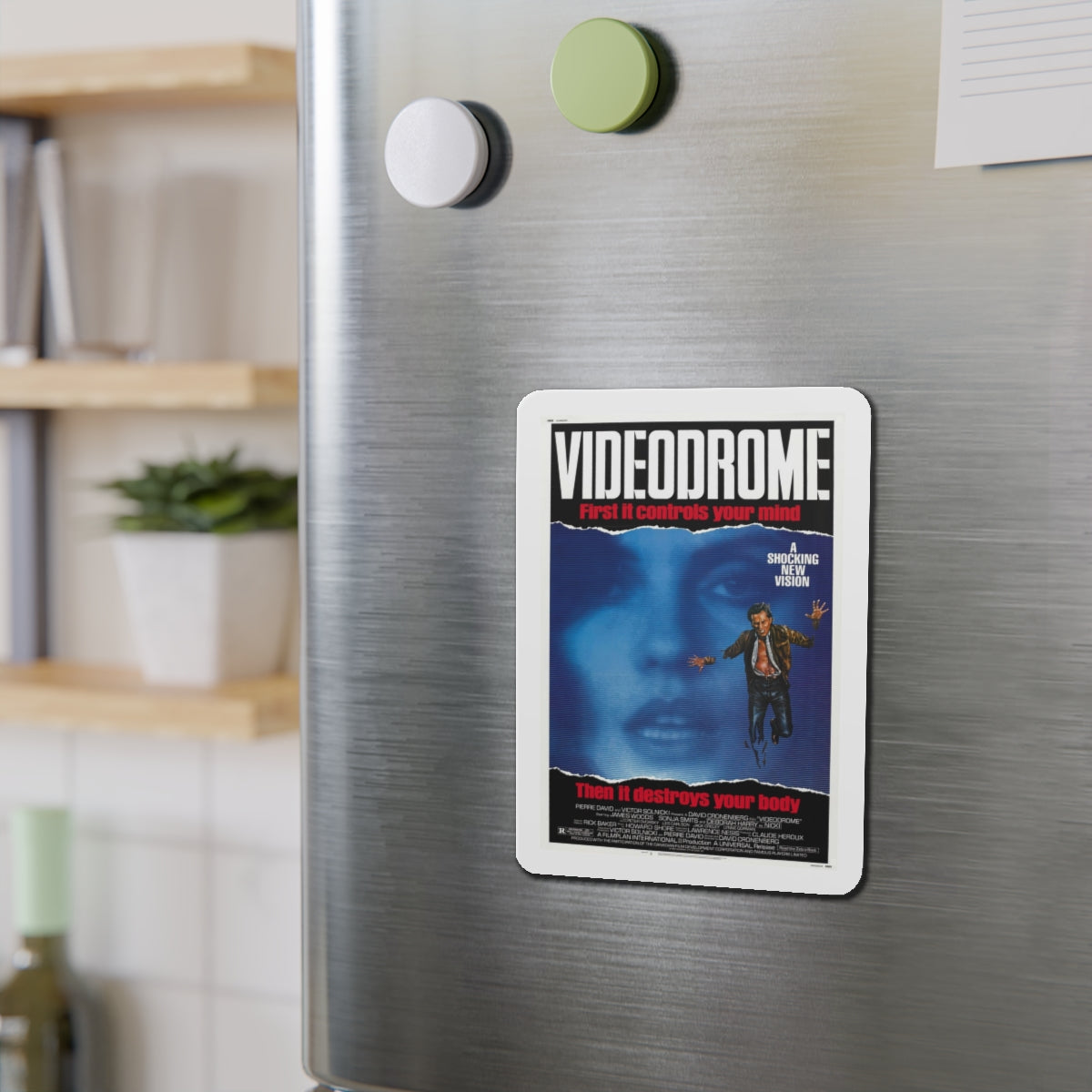 VIDEODROME 1983 Movie Poster - Refrigerator Magnet