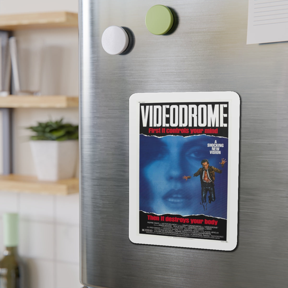 VIDEODROME 1983 Movie Poster - Refrigerator Magnet