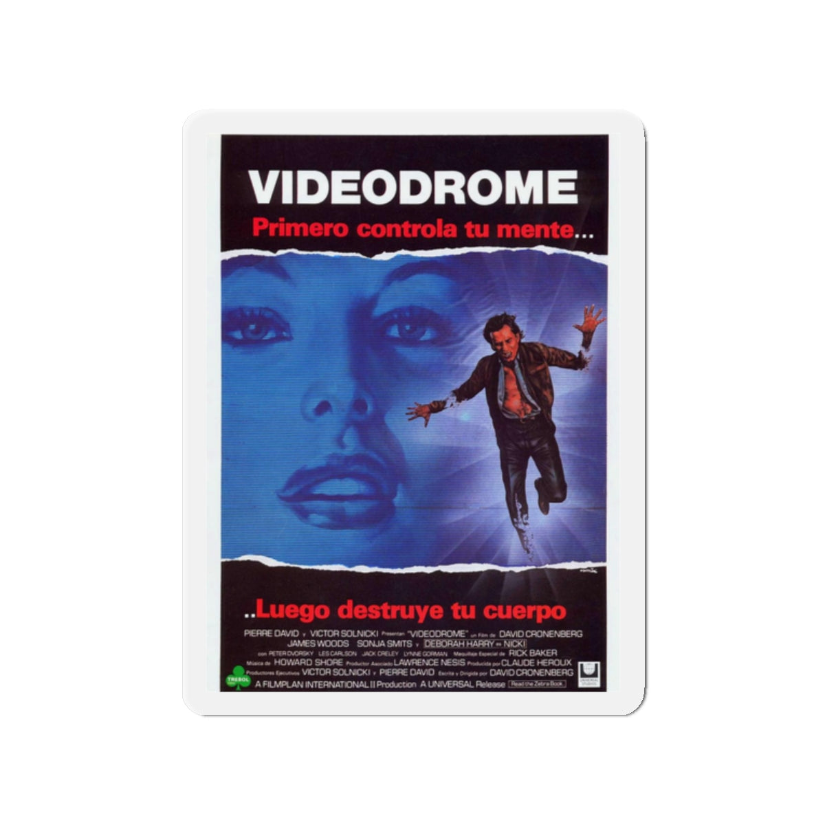 VIDEODROME (2) 1983 Movie Poster - Refrigerator Magnet-2" x 2"-The Sticker Space