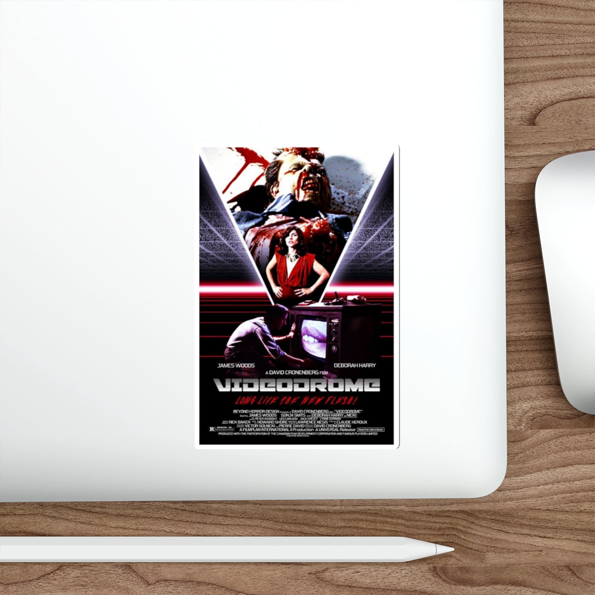 VIDEODROME (3) 1983 Movie Poster STICKER Vinyl Die-Cut Decal-The Sticker Space