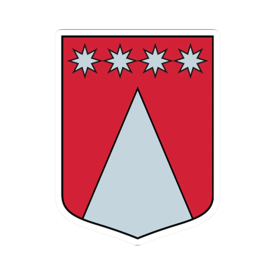 Vidrižu pagasts COA (Latvia) (Coat of Arms) STICKER Vinyl Kiss-Cut Decal 2 Inch White - The Sticker Space