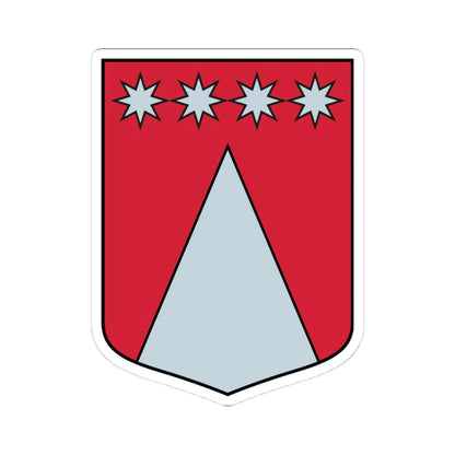 Vidrižu pagasts COA (Latvia) (Coat of Arms) STICKER Vinyl Kiss-Cut Decal 4 Inch White - The Sticker Space