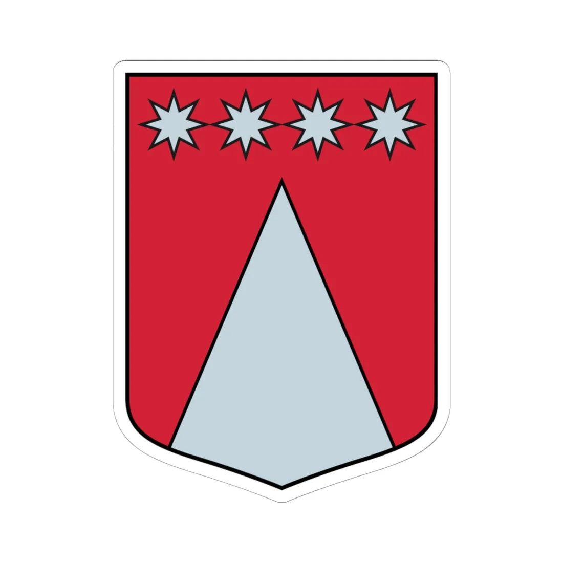 Vidrižu pagasts COA (Latvia) (Coat of Arms) STICKER Vinyl Kiss-Cut Decal 6 Inch White - The Sticker Space