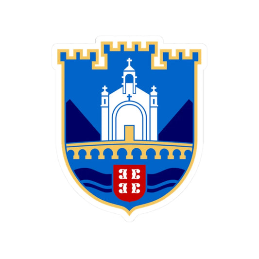 Višegrad grb (Bosnia and Herzegovina) (Coat of Arms) STICKER Vinyl Kiss-Cut Decal 2 Inch White - The Sticker Space