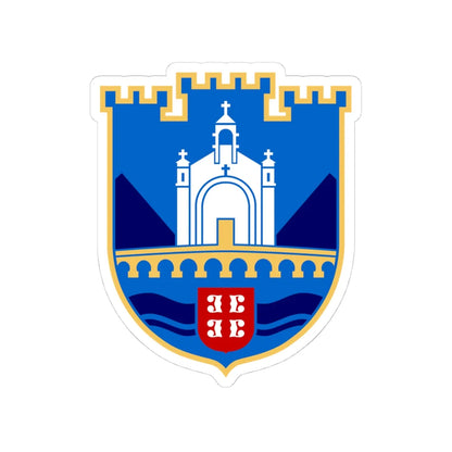Višegrad grb (Bosnia and Herzegovina) (Coat of Arms) STICKER Vinyl Kiss-Cut Decal 4 Inch White - The Sticker Space