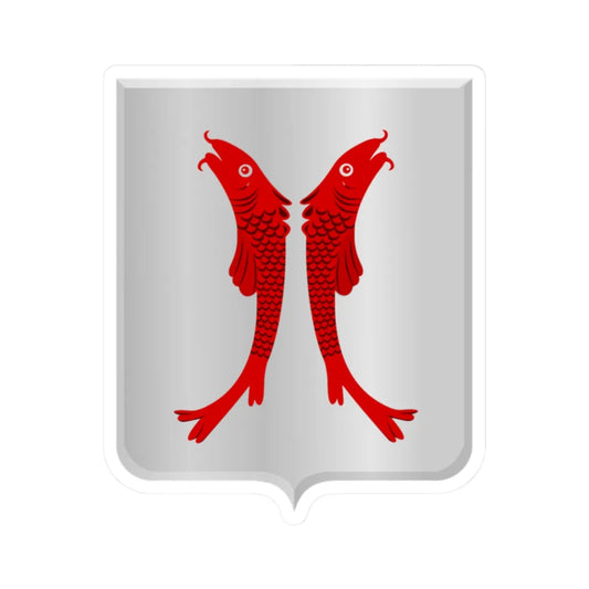 Vielsalm wapen (Belgium) (Coat of Arms) STICKER Vinyl Kiss-Cut Decal 2 Inch White - The Sticker Space