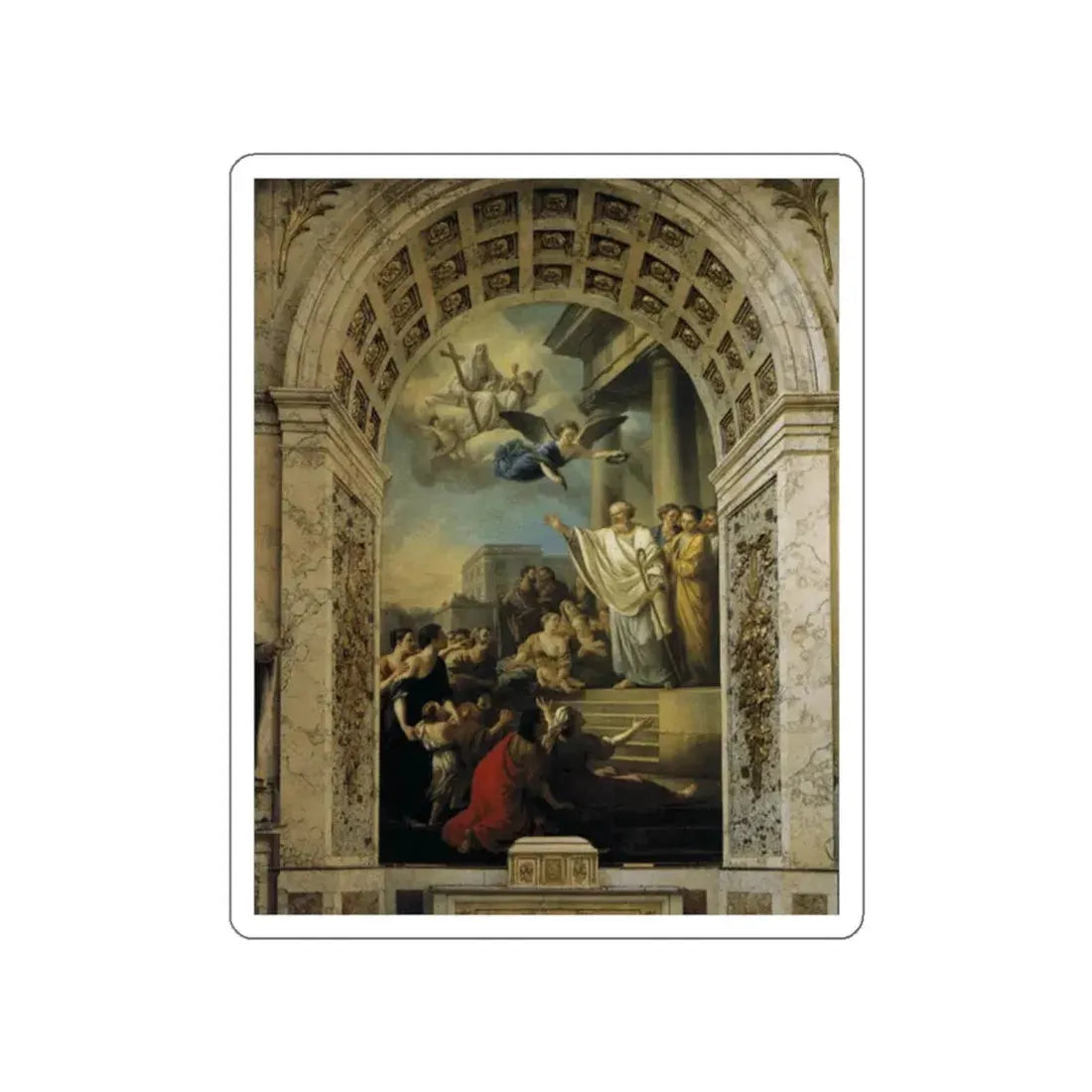 VIEN, Joseph-Marie - st_denis (Artwork) STICKER Vinyl Die-Cut Decal White Die-Cut 2 Inch - The Sticker Space