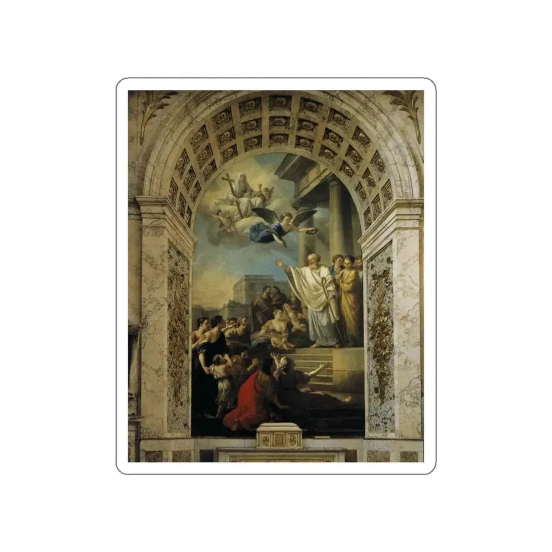 VIEN, Joseph-Marie - st_denis (Artwork) STICKER Vinyl Die-Cut Decal White Die-Cut 3 Inch - The Sticker Space