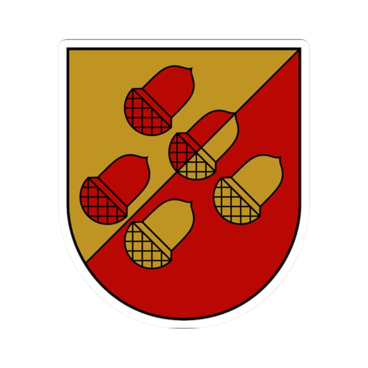 Viesite COA (Latvia) (Coat of Arms) STICKER Vinyl Kiss-Cut Decal 2 Inch White - The Sticker Space