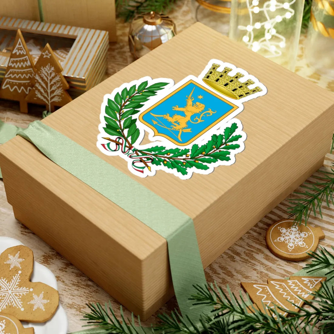 Vieste-Stemma (Italy) (Coat of Arms) STICKER Vinyl Kiss-Cut Decal - The Sticker Space