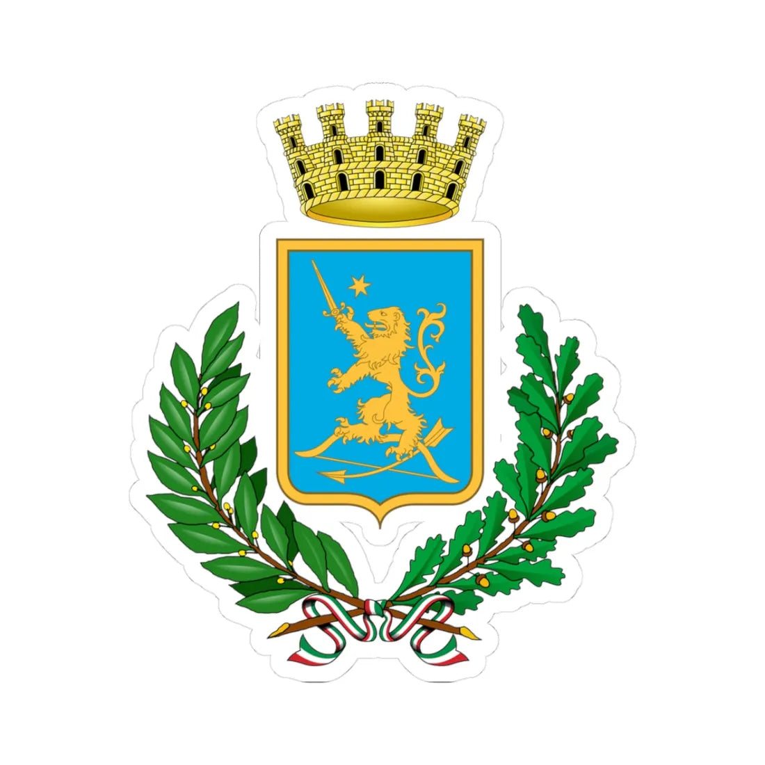 Vieste-Stemma (Italy) (Coat of Arms) STICKER Vinyl Kiss-Cut Decal - The Sticker Space