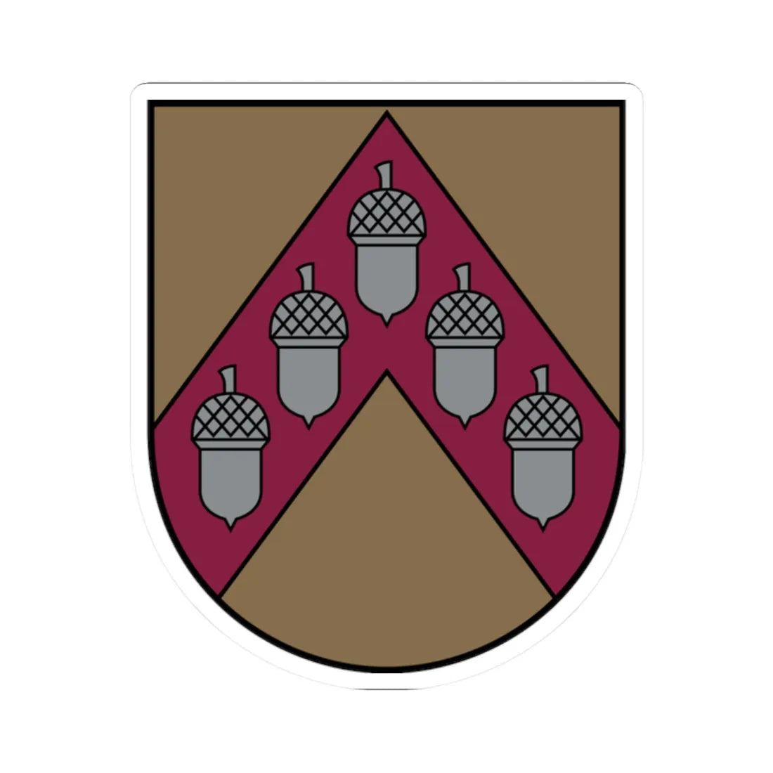 Viesītes novads COA (Latvia) (Coat of Arms) STICKER Vinyl Kiss-Cut Decal 2 Inch White - The Sticker Space