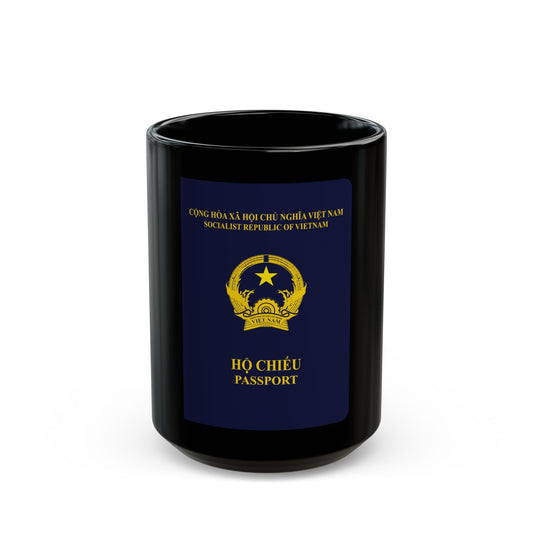 Vietnam Passport - Black Coffee Mug