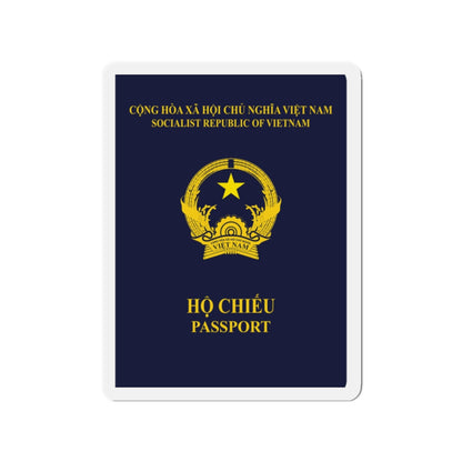 Vietnam Passport - Die-Cut Magnet-2" x 2"-The Sticker Space