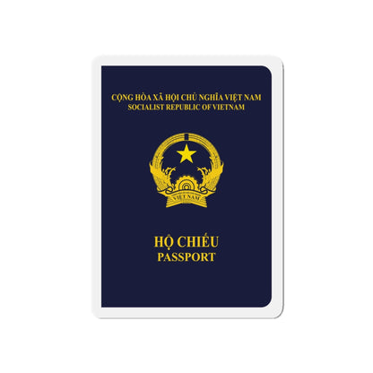 Vietnam Passport - Die-Cut Magnet-5" x 5"-The Sticker Space