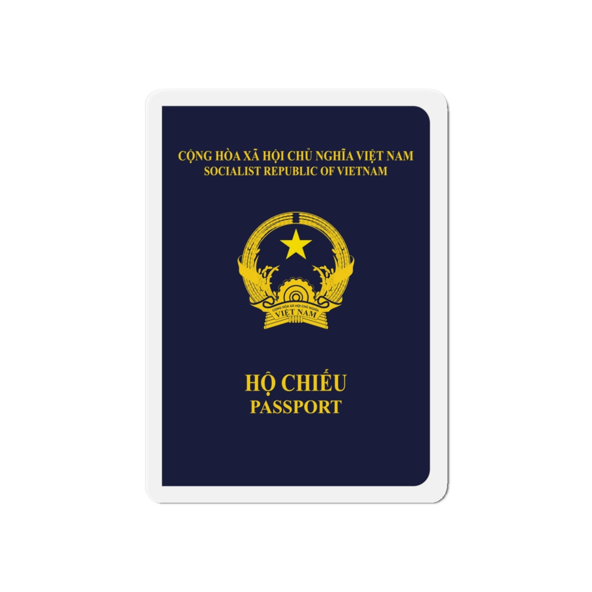 Vietnam Passport - Die-Cut Magnet-6 × 6"-The Sticker Space