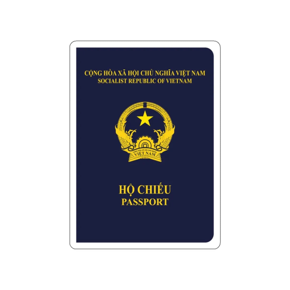 Vietnam Passport STICKER Vinyl Die-Cut Decal 2 Inch - The Sticker Space