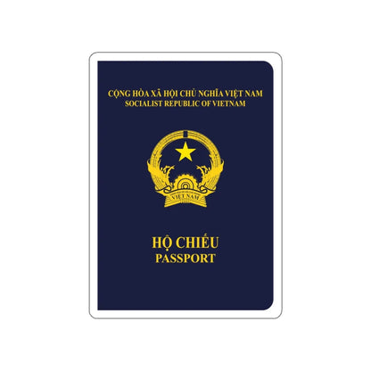 Vietnam Passport STICKER Vinyl Die-Cut Decal 4 Inch - The Sticker Space