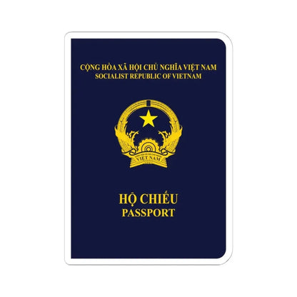 Vietnam Passport - STICKER Vinyl Kiss-Cut Decal 6 Inch White - The Sticker Space