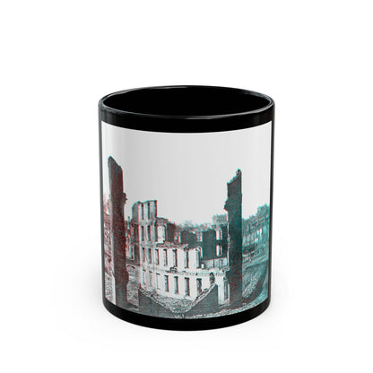 View From The Petersburg Railroad Depot, Richmond, Va., During The Civil War (U.S. Civil War) Black Coffee Mug-11oz-The Sticker Space