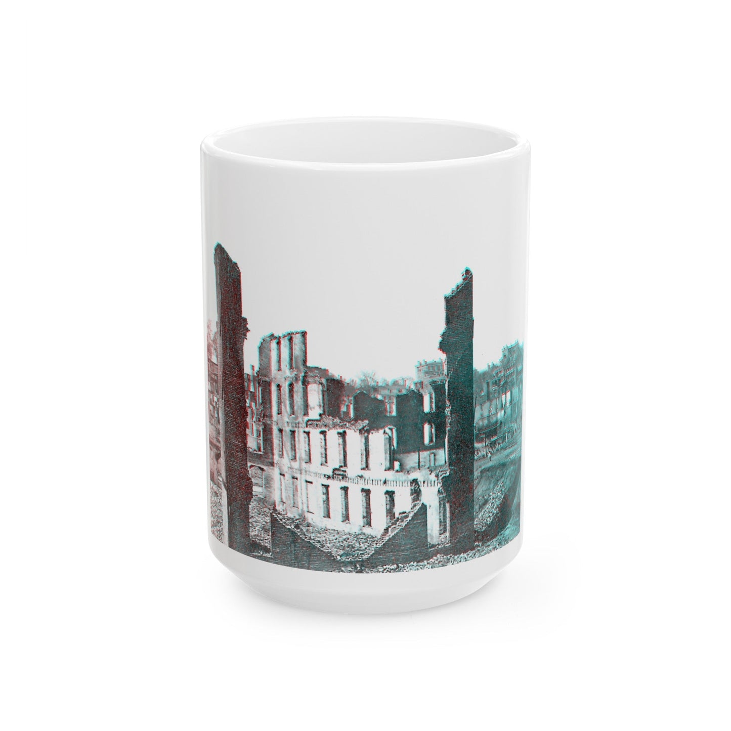 View From The Petersburg Railroad Depot, Richmond, Va., During The Civil War (U.S. Civil War) White Coffee Mug-15oz-The Sticker Space