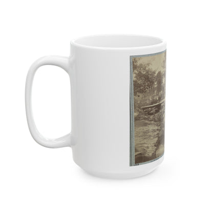 View Of Bombproof Tents Occupied By U.S. Colored Troops In Front Of Petersburg, Va., August 7, 1864 (U.S. Civil War) White Coffee Mug-The Sticker Space