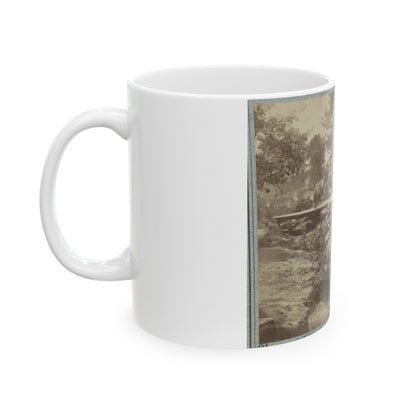 View Of Bombproof Tents Occupied By U.S. Colored Troops In Front Of Petersburg, Va., August 7, 1864 (U.S. Civil War) White Coffee Mug-The Sticker Space