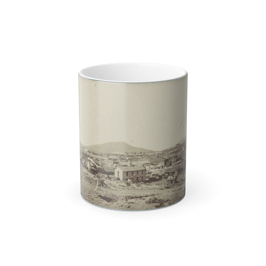 View of Chattanooga With Lookout Mountain in the Distance(2) (U.S. Civil War) Color Morphing Mug 11oz-11oz-The Sticker Space