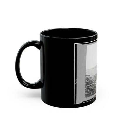 View Of City Point, Virginia, Showing Barges, Transports, Etc. (U.S. Civil War) Black Coffee Mug-The Sticker Space