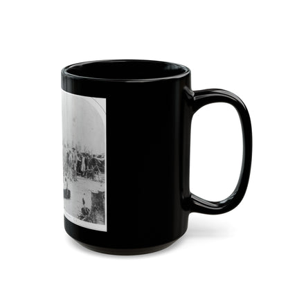 View Of Indiana Artillery, Port Hudson, La (U.S. Civil War) Black Coffee Mug-The Sticker Space