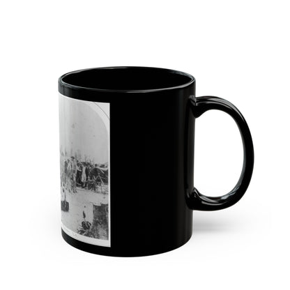 View Of Indiana Artillery, Port Hudson, La (U.S. Civil War) Black Coffee Mug-The Sticker Space