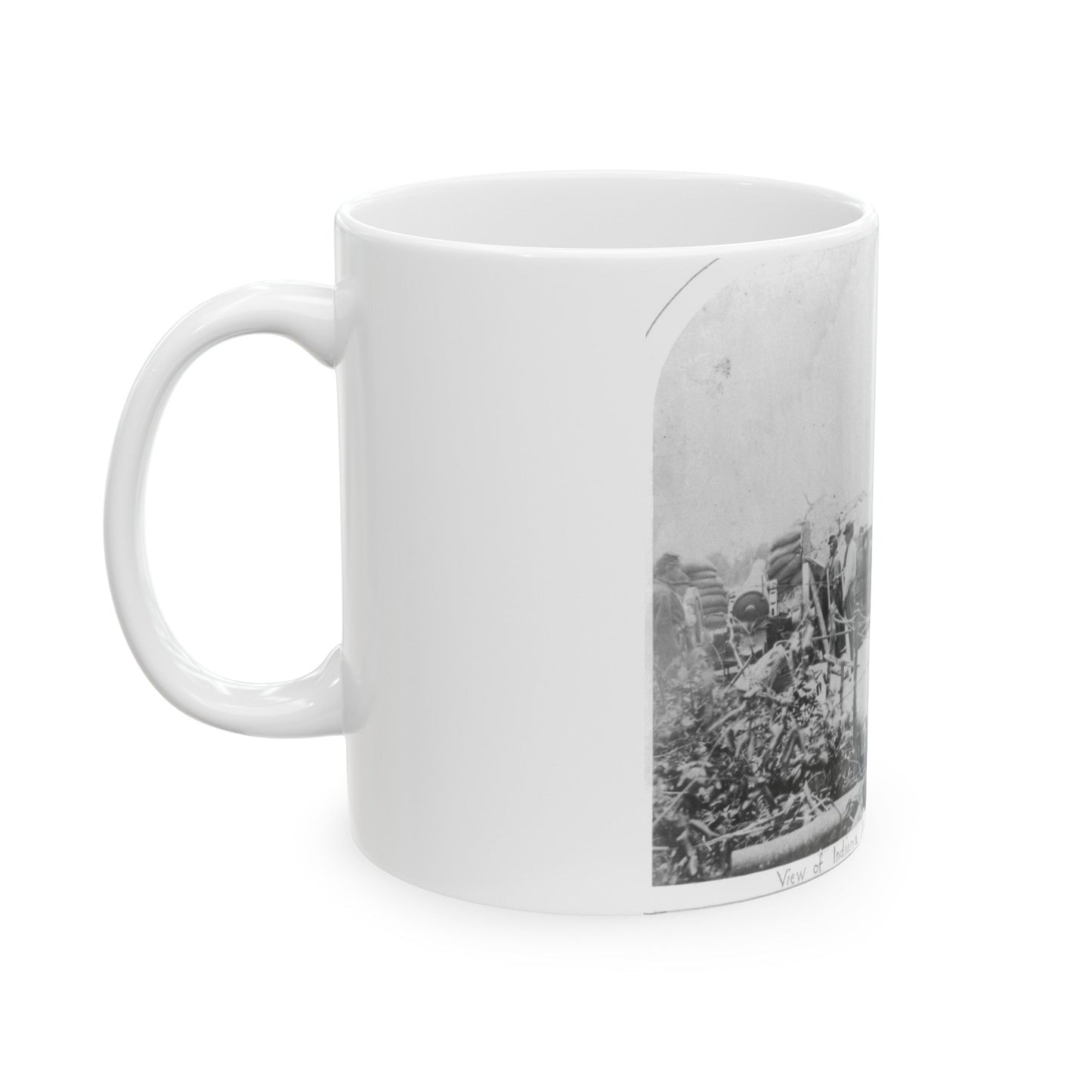 View Of Indiana Artillery, Port Hudson, La (U.S. Civil War) White Coffee Mug-The Sticker Space