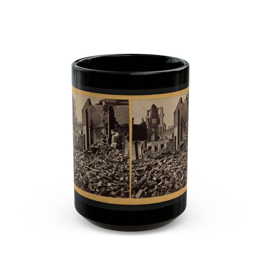 View Of Richmond, Va., At The Close Of The Rebellion (U.S. Civil War) Black Coffee Mug-15oz-The Sticker Space