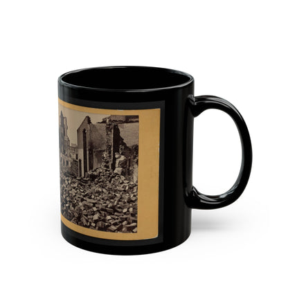 View Of Richmond, Va., At The Close Of The Rebellion (U.S. Civil War) Black Coffee Mug-The Sticker Space