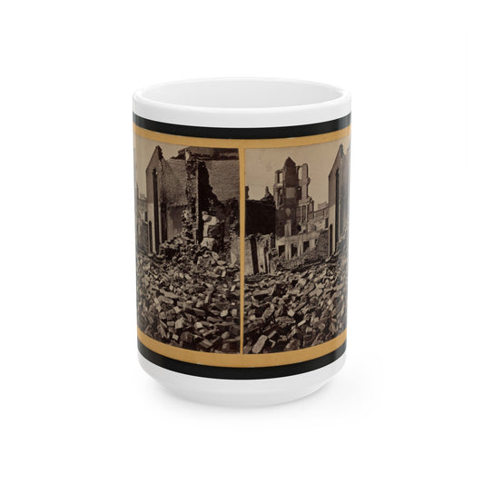 View Of Richmond, Va., At The Close Of The Rebellion (U.S. Civil War) White Coffee Mug-15oz-The Sticker Space