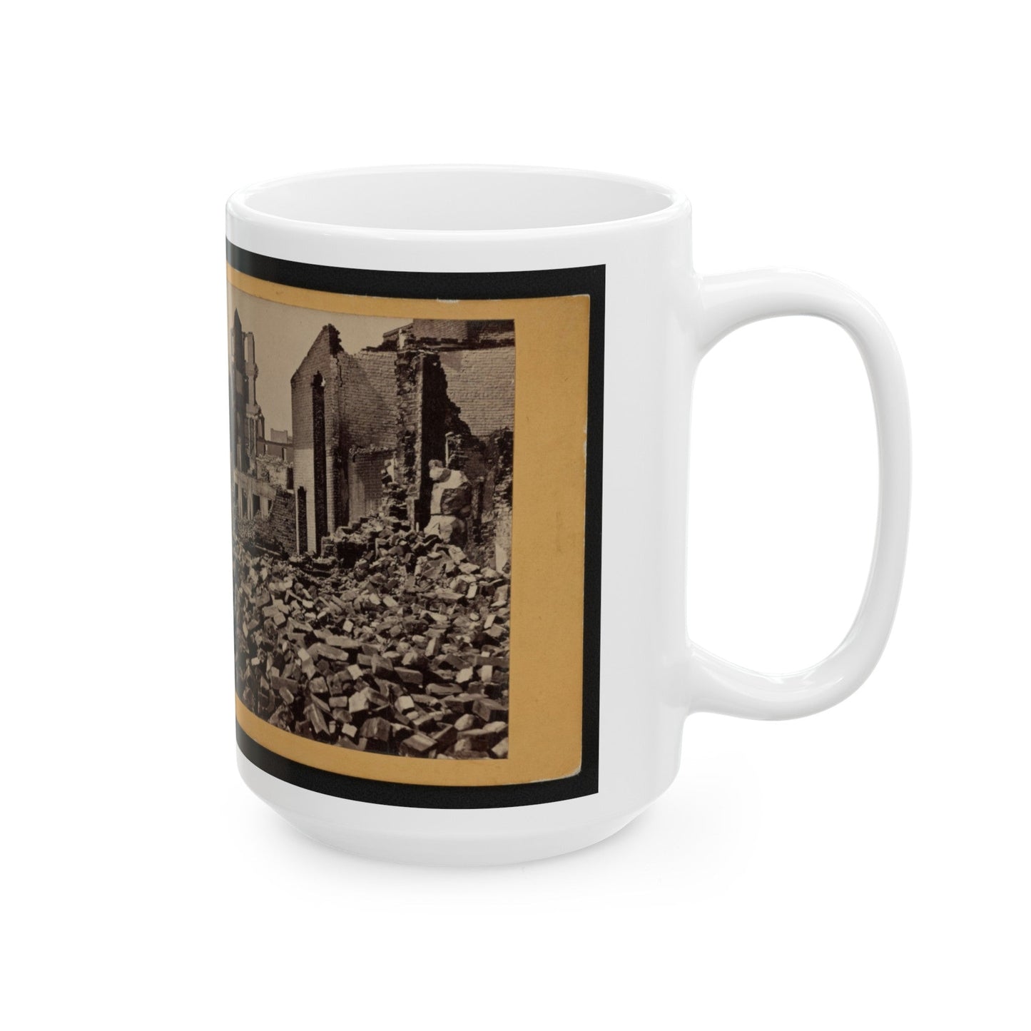 View Of Richmond, Va., At The Close Of The Rebellion (U.S. Civil War) White Coffee Mug-The Sticker Space