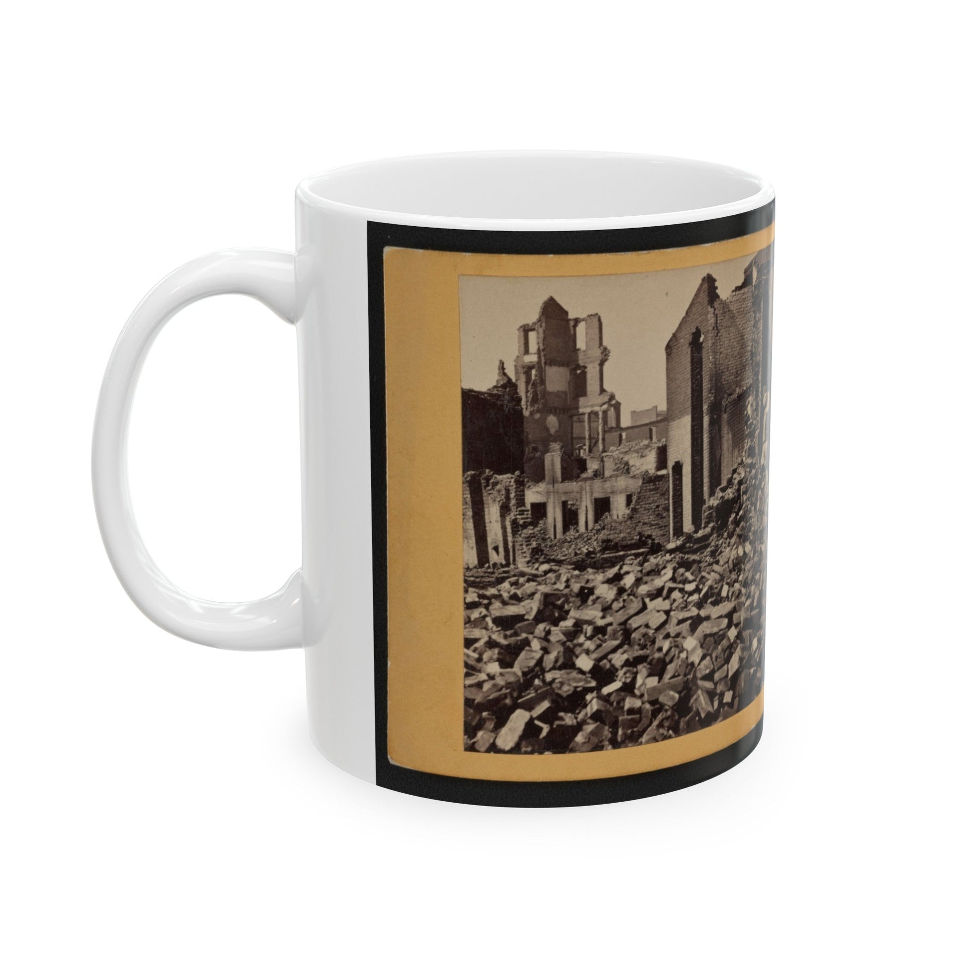 View Of Richmond, Va., At The Close Of The Rebellion (U.S. Civil War) White Coffee Mug-The Sticker Space