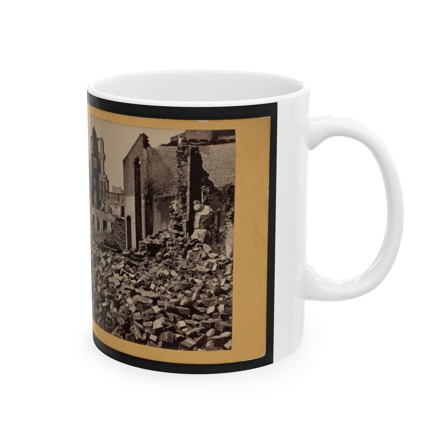 View Of Richmond, Va., At The Close Of The Rebellion (U.S. Civil War) White Coffee Mug-The Sticker Space