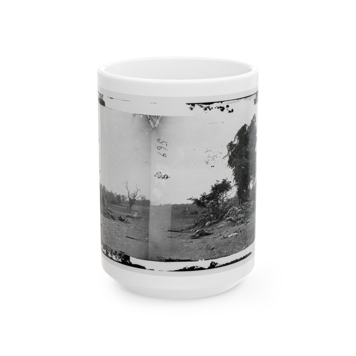 View On Battle-Field Of Antietam (U.S. Civil War) White Coffee Mug-15oz-The Sticker Space