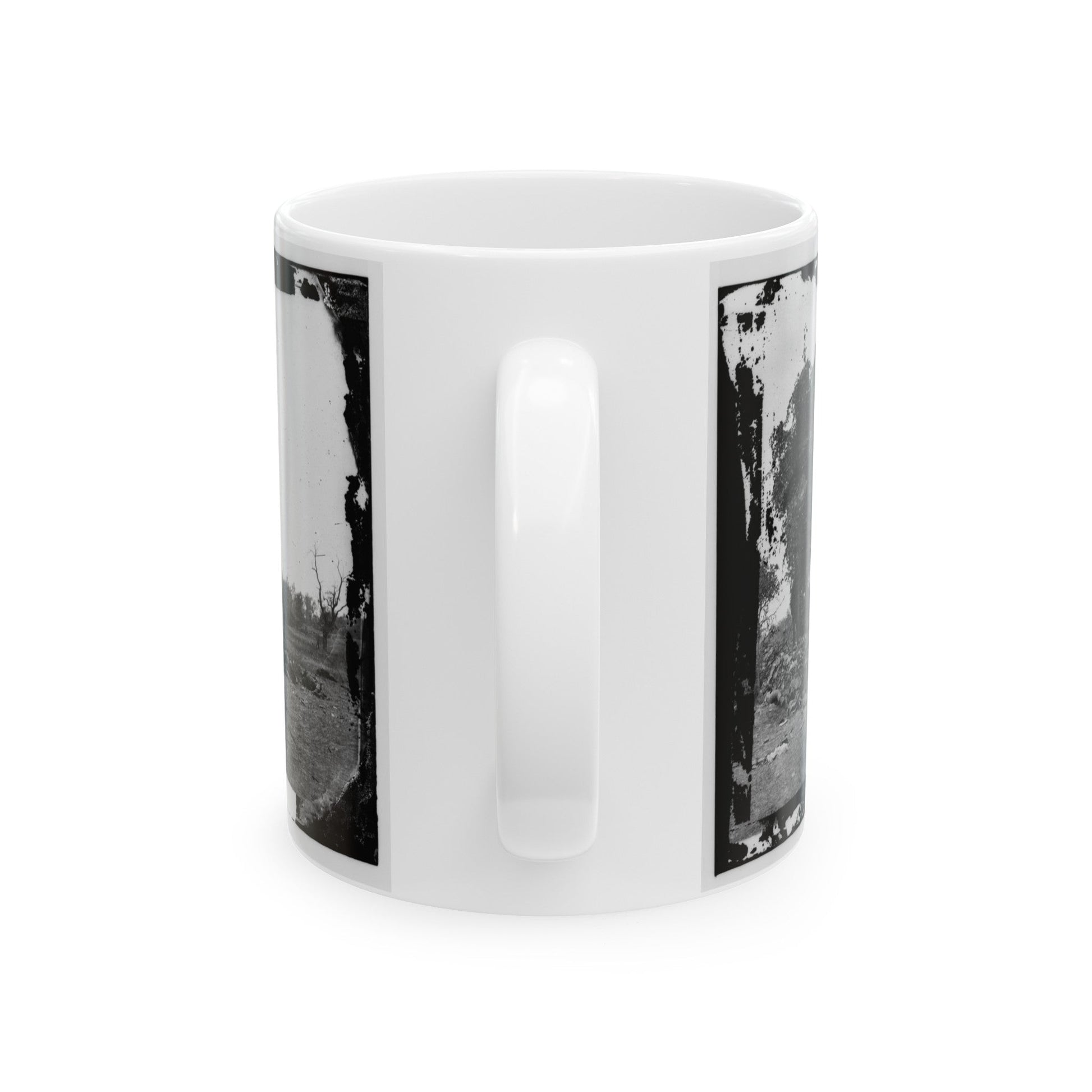 View On Battle-Field Of Antietam (U.S. Civil War) White Coffee Mug-The Sticker Space