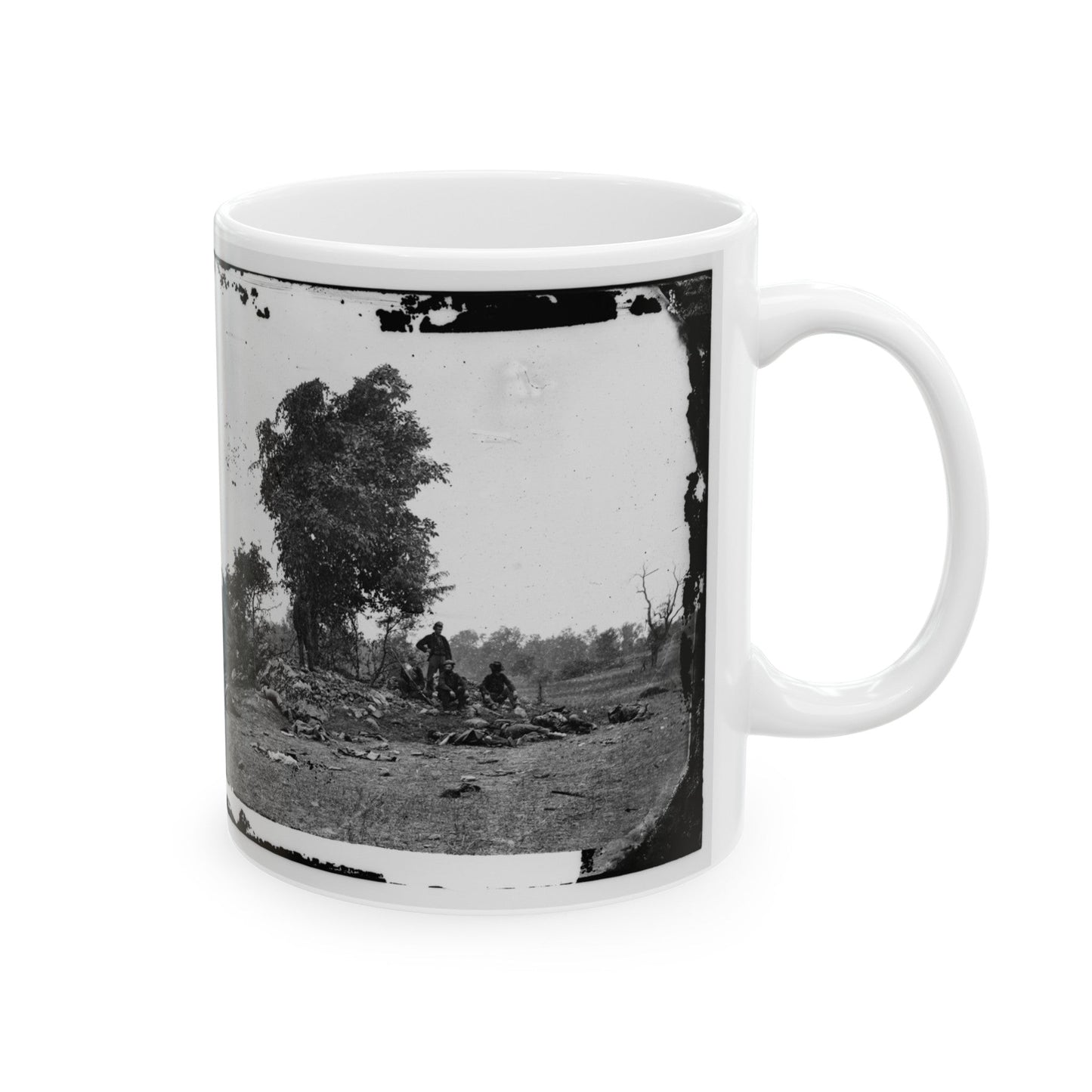 View On Battle-Field Of Antietam (U.S. Civil War) White Coffee Mug-The Sticker Space