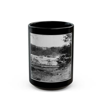 View On The James River, Looking Toward Manchester, Richmond, Va. (U.S. Civil War) Black Coffee Mug-15oz-The Sticker Space