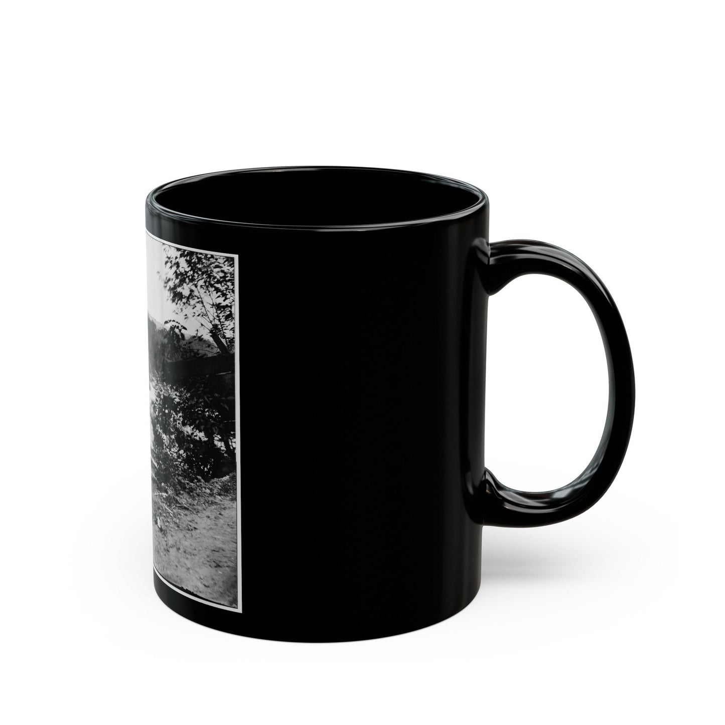 View On The James River, Looking Toward Manchester, Richmond, Va. (U.S. Civil War) Black Coffee Mug-The Sticker Space