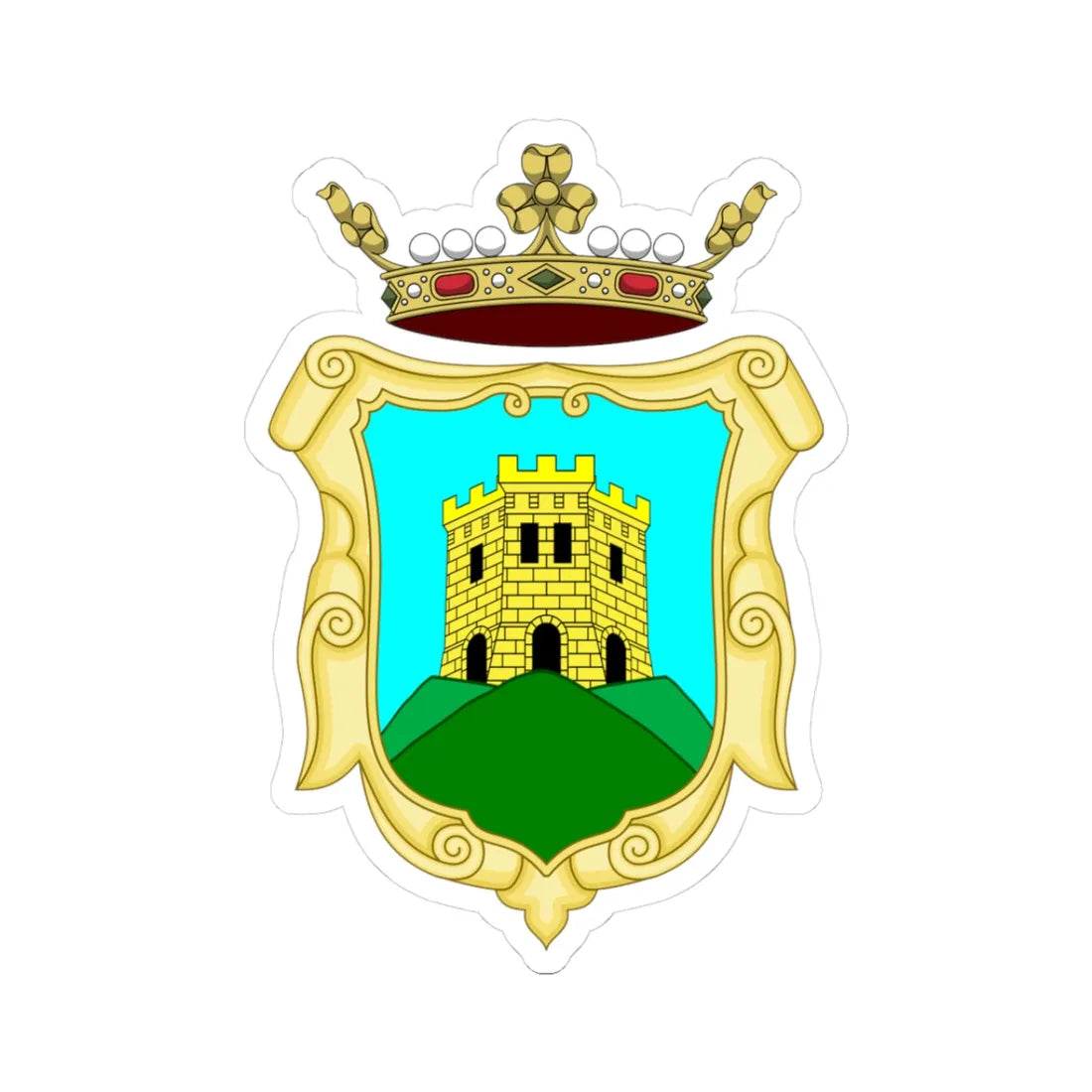 Viggiano-Stemma (Italy) (Coat of Arms) STICKER Vinyl Kiss-Cut Decal - The Sticker Space