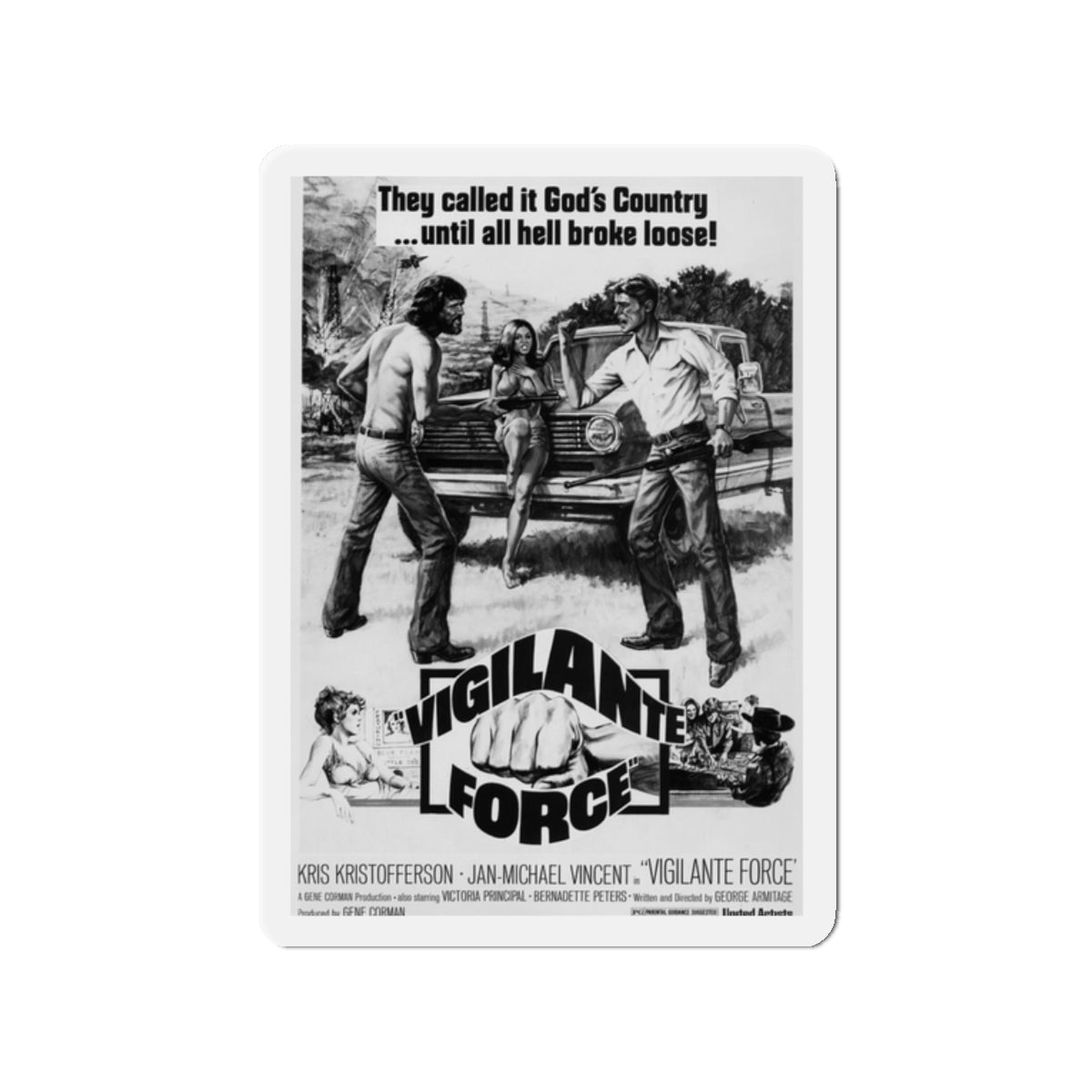 VIGILANTE FORCE 1976 Movie Poster - Refrigerator Magnet