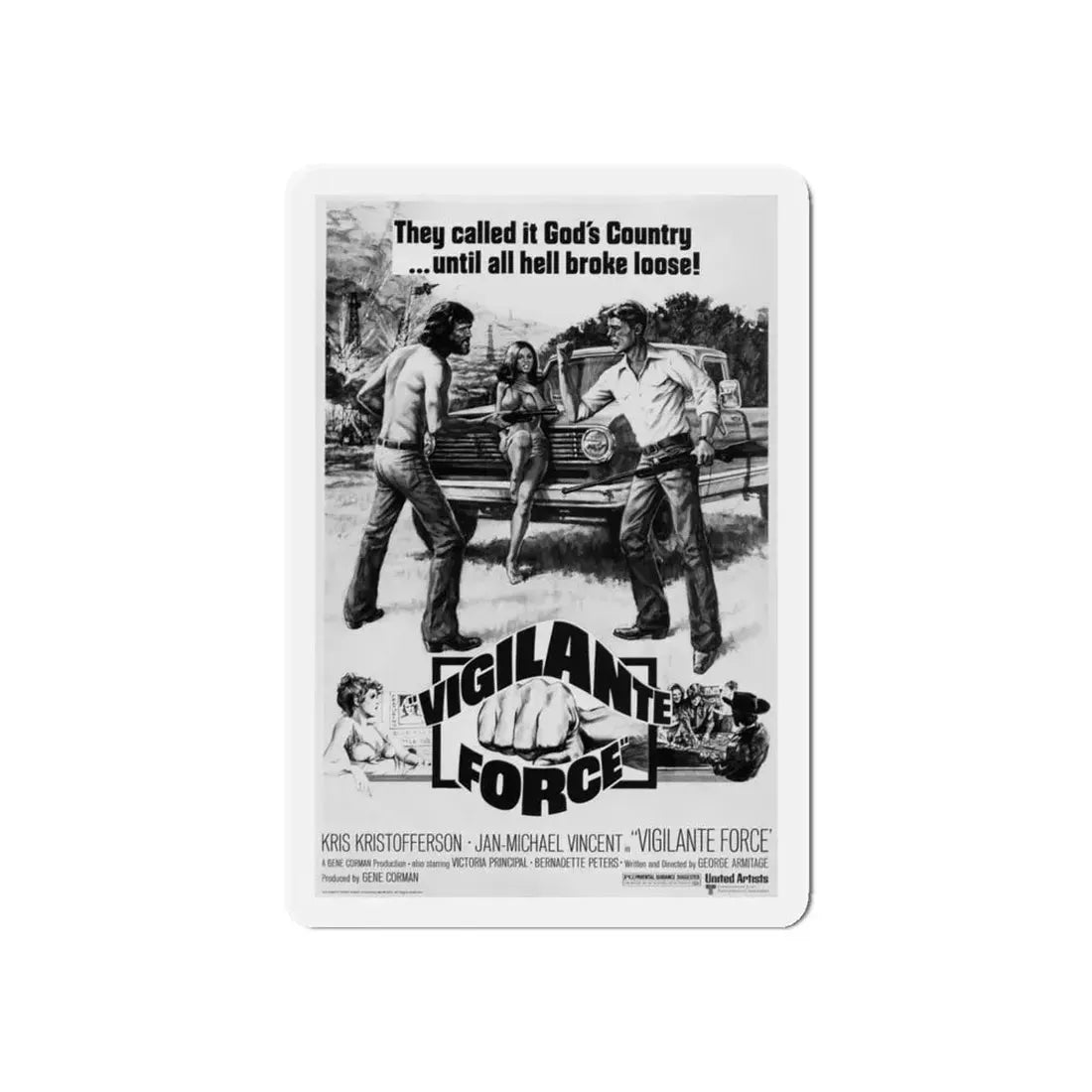 VIGILANTE FORCE 1976 Movie Poster - Refrigerator Magnet 6 Inch - The Sticker Space