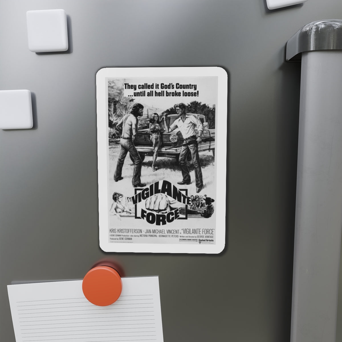 VIGILANTE FORCE 1976 Movie Poster - Refrigerator Magnet