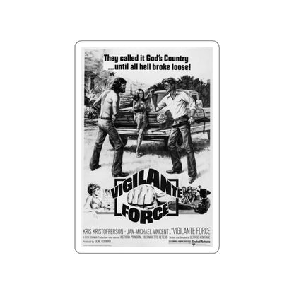 VIGILANTE FORCE 1976 Movie Poster STICKER Vinyl Die-Cut Decal 3 Inch - The Sticker Space