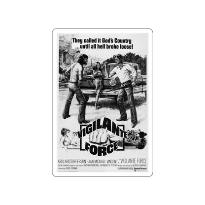 VIGILANTE FORCE 1976 Movie Poster STICKER Vinyl Die-Cut Decal-White-The Sticker Space