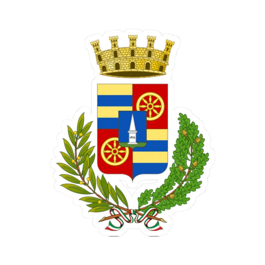 Vigonza-Stemma (Italy) (Coat of Arms) STICKER Vinyl Kiss-Cut Decal 2 Inch White - The Sticker Space